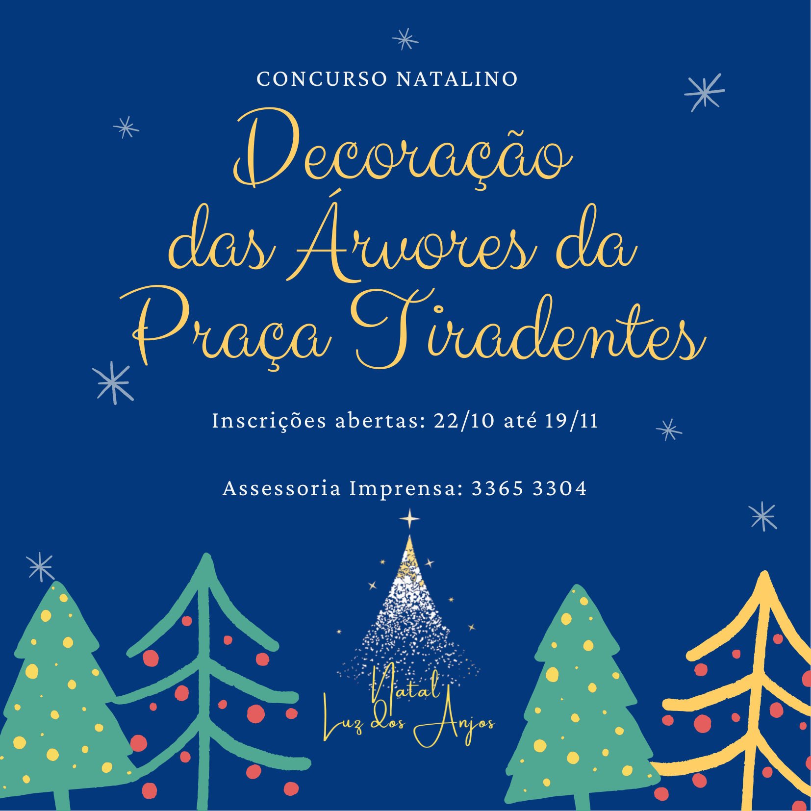 ABERTA AS INSCRIÇÕES PARA O CONCURSO NATALINO DE DECORAÇÃO DAS ÁRVORES 